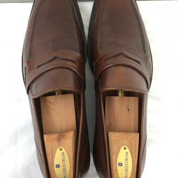 Johnston + Murphy Mens Italian Leather Dress Loafer Size 10.5 EXCELLENT - Picture 6 of 7